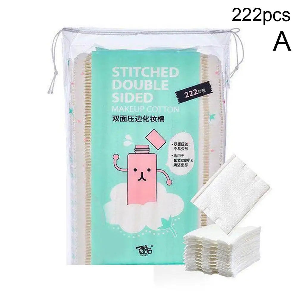 High Quality 50/100/222PCS/Set Disposable Makeup Cotton Wipes Soft Remover Pads Facial Cleansing Paper Wipe Cosmetic Pad