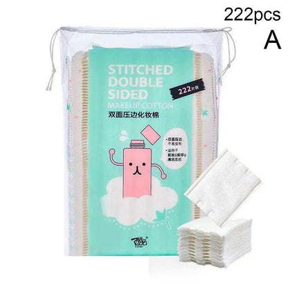 High Quality 50/100/222PCS/Set Disposable Makeup Cotton Wipes Soft Remover Pads Facial Cleansing Paper Wipe Cosmetic Pad