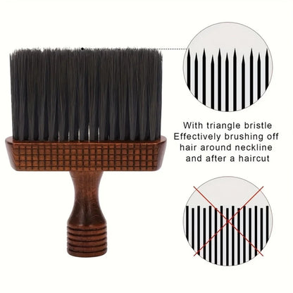 1 Hair Cleaning Brush, a Specialized Wooden Hairdressing Tool for Salons, Natural Wooden Handle Cleaning and Beauty Tool