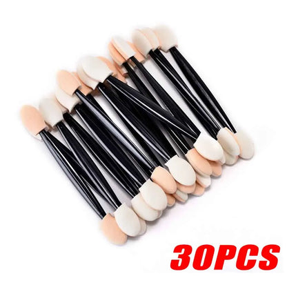 10/30/50/200/500/1000pcs Double Ended Sponge Nail Art Powder Brush Multifunctional Eyeshadow Brush Portable Makeup Manicure Tool