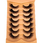 NEW 7pairs 8D Mink Lashes Natural Short False Eyelashes Mink Eyelashes 3D Mink Lashes Wispy HandMade Full Strip Lashes  Makeup