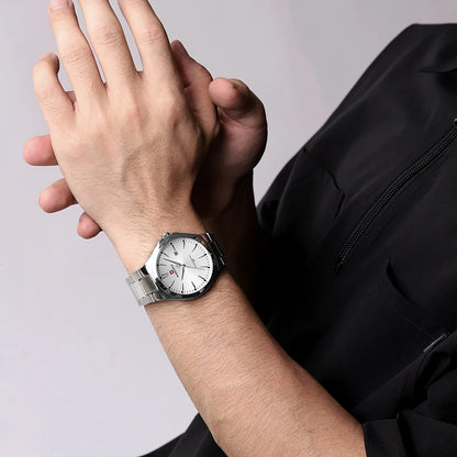 NAVIFORCE Trend Watch for Men Casual Date Display Waterproof Quartz Military Stainless Steel Strap Man Watches Relogio Masculino