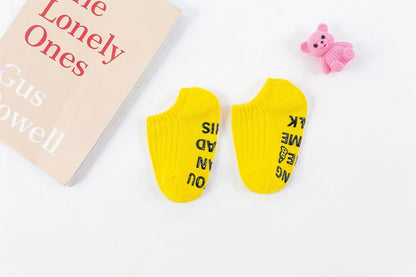 Cute Baby Anti-slip Socks Breathable Cotton Rubber Floor Boys Girls Ankle Socks Newborn Infant Toddler Kids Socks 0-7years Old
