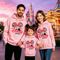 2026 Family Matching Hoodie Ears Castle Print Women Men Kids Multicolor Sweatshirt Land Trip Pullover