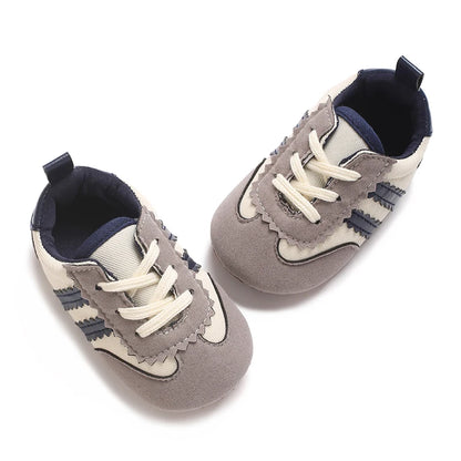 Baby Boys Girls Spring Autumn Shoes 0-1 Year First Walker Fashion Striped Rubber Soles Casual Sports Newborn