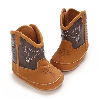 Infant Boy Girls Autumn Winter Snow Boots Embroidery Warm Baby First Walker Shoes for Christmas Baby Shower