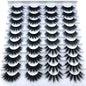 16 Pairs 3D Mink Lashes Natural False Eyelashes Dramatic Volume Fake Lashes Makeup Eyelash Extension Silk Eyelashes
