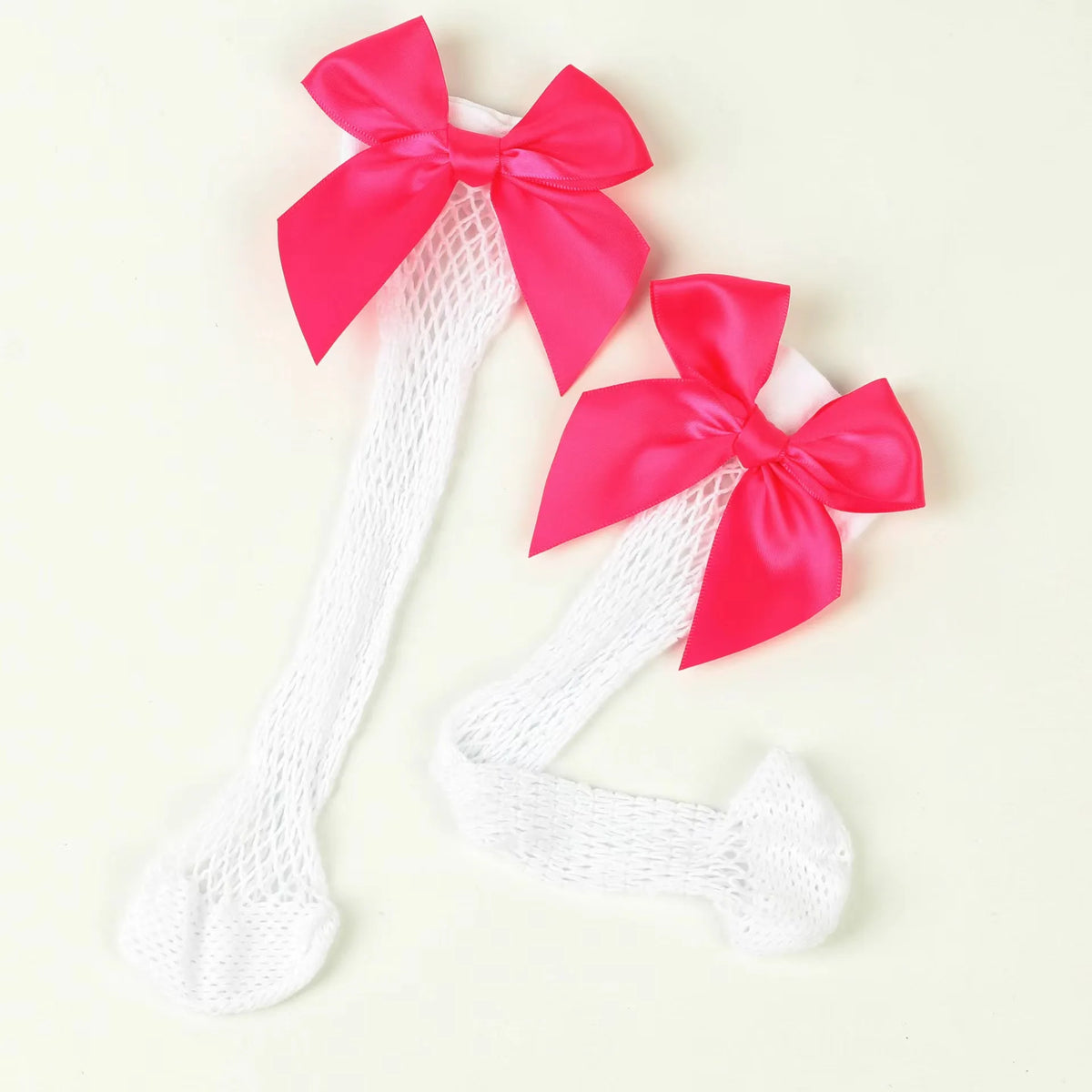 Baby Ankle High Lace Fishnet Vintage Short Socks Girl's Mesh Bow Fishnet Stockings Cute White Black Fashion Parent Child Socks