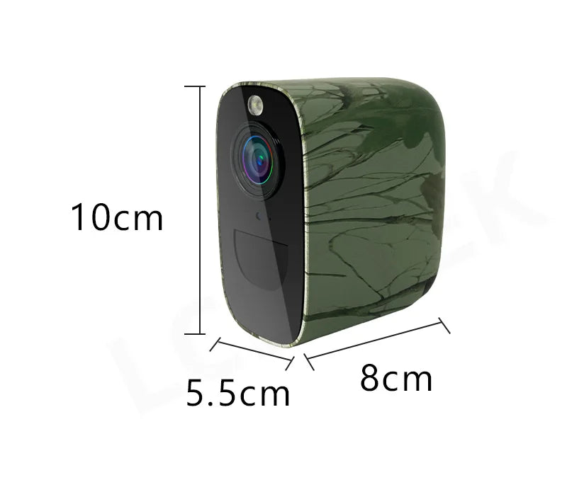 LCLCTEK 4G SIM Card Battery Powered Security Camera Full Color 4MP PIR Detection IP66 Outdoor Wireless CCTV Surveillance Cam