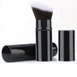 1pc Retractable Brush Makeup Brush Powder Blusher Powder Brush Mini Multi-function Portable With Aluminum Handle