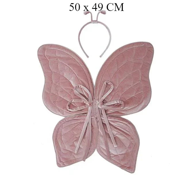 Butterfly Wings Angel Fairy Costume Newborn Baby Photography Props Soft Girl Photo Shoot Accessories