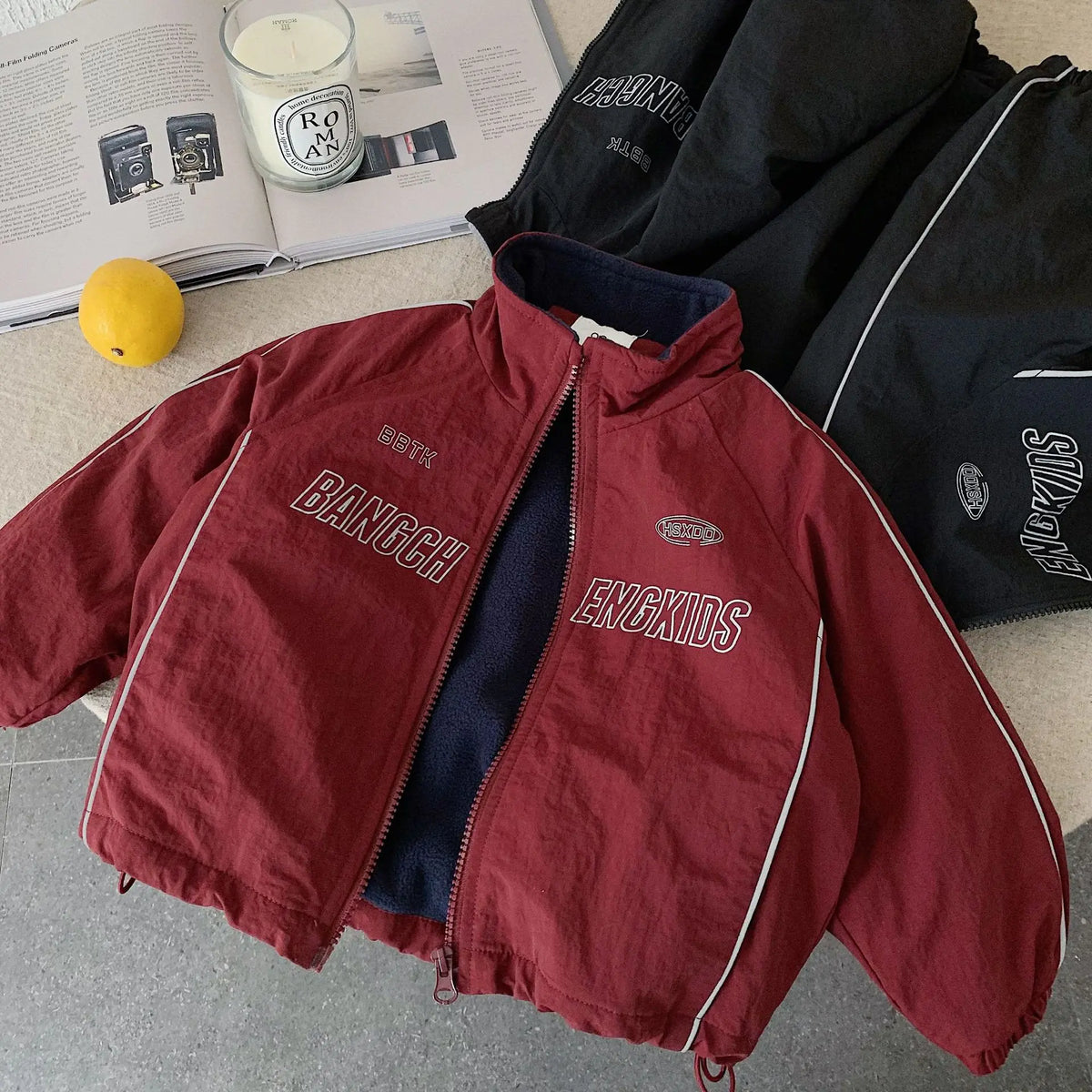 Children's Jacket 2026 New Autumn Boys' and Girls' Cardrope Thickened Autumn Clothes No Padding Boys' Stylish Top Trendy Coat