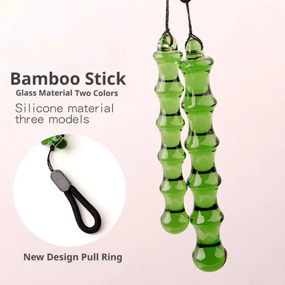 Smooth Resin Jade Massage Stick Bamboo Joint Acupoint Trigger Point Massager For Neck Shoulder Muscle Relax