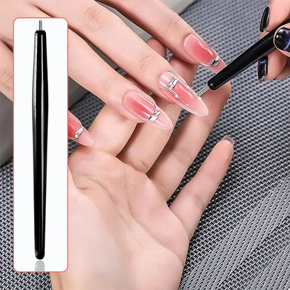 1/2Pcs Vortex/lollipop Cat's Eye Nail Magnet Pen Create Water Ripple Swirl Effect Magnetic Stick for Gel Polish Manicure Tools &
