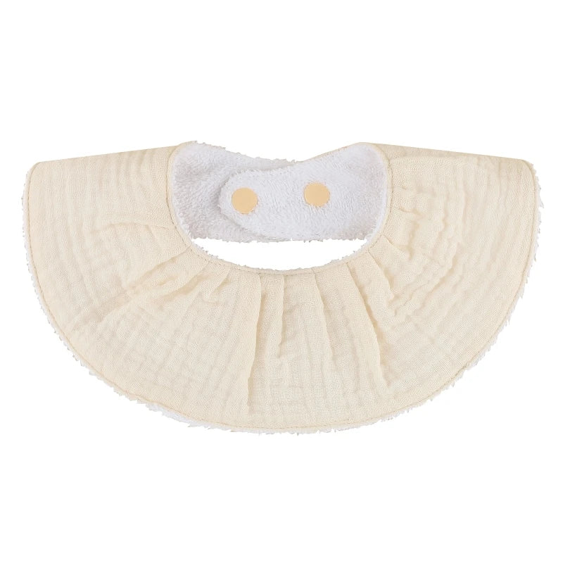 Cotton Gause Baby Bibs Solid Color Absorbent Baby Tassel Bib Newborn Burp Cloths Bandana Scarf for Kids Baby Girls Feeding Item