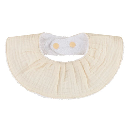 Cotton Gause Baby Bibs Solid Color Absorbent Baby Tassel Bib Newborn Burp Cloths Bandana Scarf for Kids Baby Girls Feeding Item