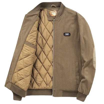 New Winter Men Corduroy Down Jackets Casual Warm Parkas High Quality Male Outdoor Winter Coats Jaquetas Men's Clothing Size 4XL