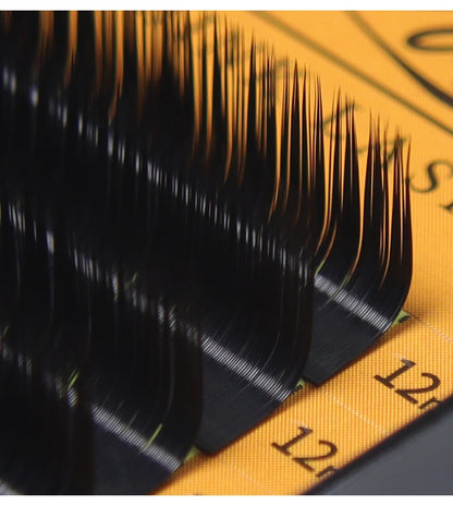 GLAMLASH L+/LC/LD/LU(M)/N Curl 7~15mm MIX 16rows/Case Mink Eyelash Extension Individual Lashes Soft False Eyelashes