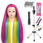 Long Hair Styling head For Hairstyle ProfessionaTraining Head Kit Mannequin Head Styling ToPractice Hot Curl lron Straighten