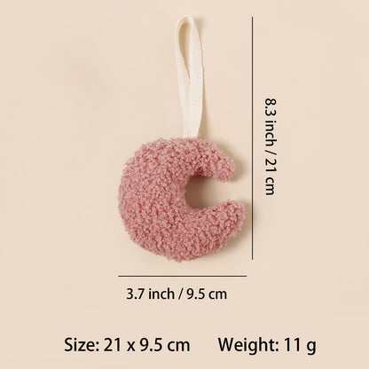 Baby Pacifier Chain Nipple Pendant Teddy Velvet Baby Pacifiers Leashes Moon Comfort Plush Nipple Pendant Clip Babies Accessories