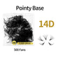 ABONNIE 500 Fans Loose Fan 6D-20D Pointy Base Premade Fans Sharp Thin Slim Medium Stem Volume Russian Eyelashes Extensions