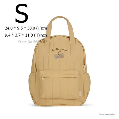 KS Baby Backpack 2024 New Kids Schoolbag Kindergarten Bags Brand Traveling Mom Cherry Lemon Children's Boys Girls Storage