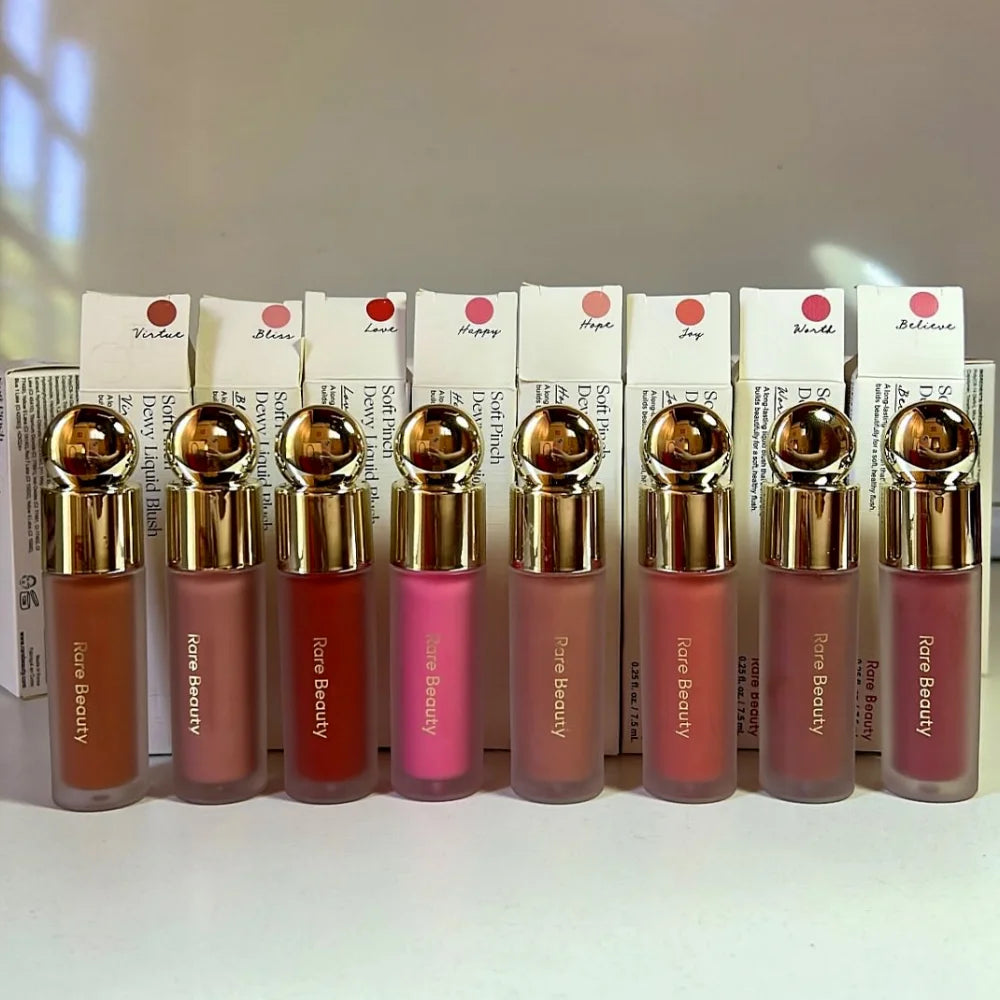 Rare Beauty Soft Pinch Liquid Blush Airy Lightweight Buildable Color Matte Dewy Finish Second Skin Soft Focus All Day Makeup