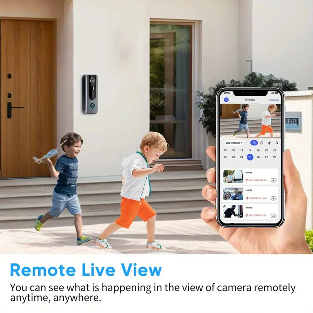 Tuya Video Doorbell WiFi Smart Two-way Intercom Wireless Camera Video Calling Doorbell Security Motion Detect Night Vision