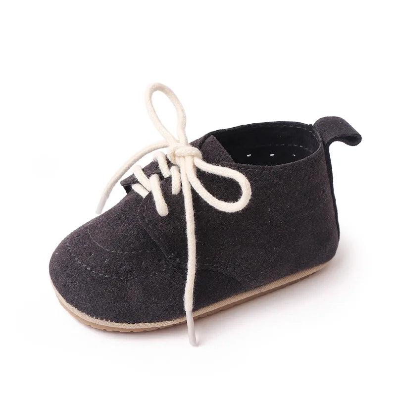 Newborn Baby Shoes Baby Boy Girl Shoes Classic Leather Rubber Sole Anti-slip Toddler First Walkers Infant Girl Shoes Moccasins