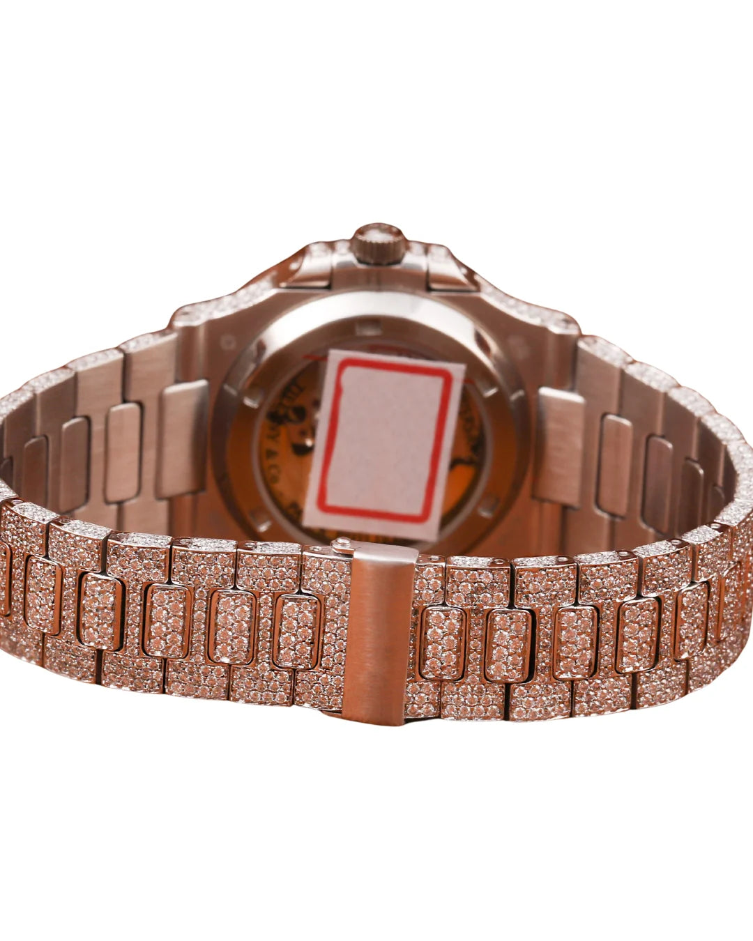 Moissanite Full White Gold Diamond Watch White Stick Dial Watches for Export Sale Hip Hop Diamond Watch Gift For Unisex