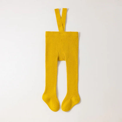 High Waist Toddler Ribbed Infant Baby Pantyhose Cotton High-Stretch Belly Cover Baby Girls Tights 0-2Y Newborn Leggings