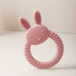 Silicone Teether Baby Gift Easter Bunny Shaped Cartoon Cute Teething Toy Chew Bead Sensory Gum Relief Soother