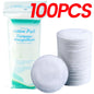 Disposable Soft Circular Makeup Remover Pads Doubles Sided Breathable Cotton Pads for Daily Facial Cleaning Nail Polish Remover