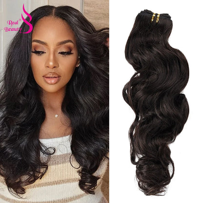 Real Beauty Platinum Blond Brazilian Body Wave Hair Weave Bundles 12"-28" High Ratio Remy Hair Extensions Brown #2 #4 #P6/613