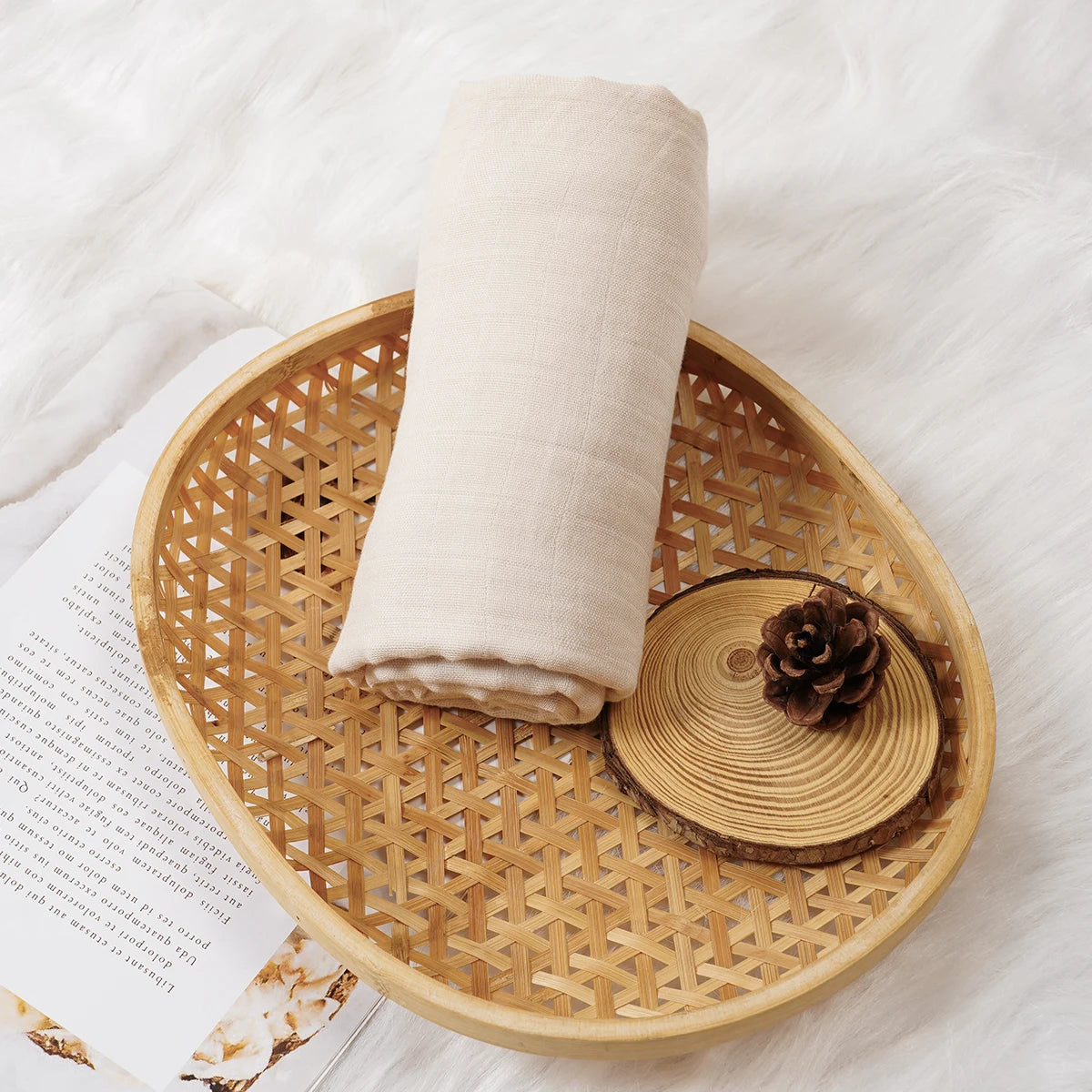 Kangobaby #My Soft Life# Solid Color Bamboo Cotton Baby Muslin Swaddle Blanket Newborn Bath Towel Infant Quilt Size 120x110cm