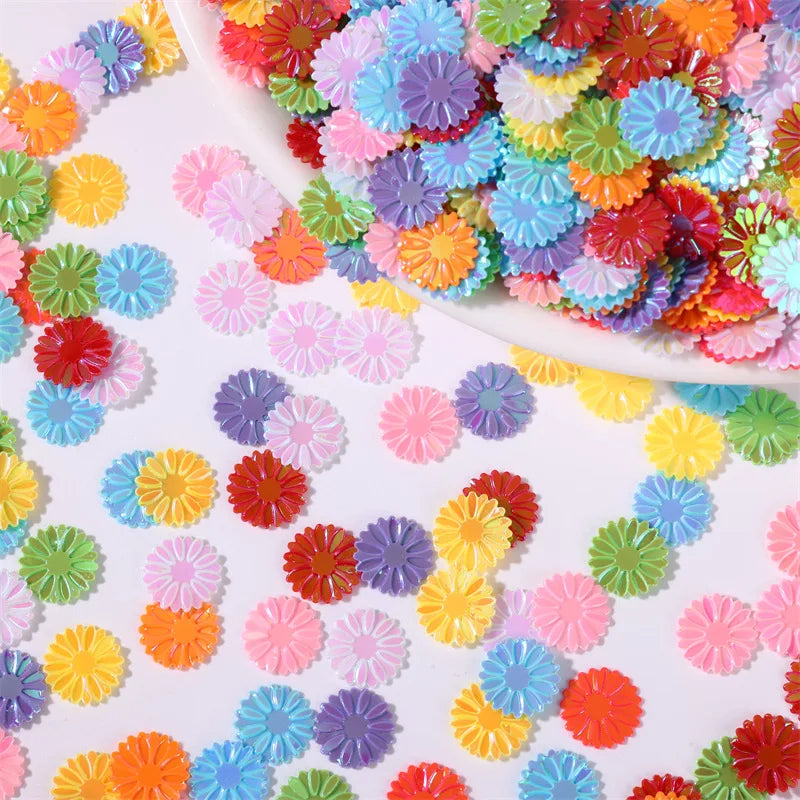 500g/bag 9mm Daisy Sequins - Glitter Flakes for Slime Filling, Nail Art & Phone Case Decor, DIY Resin Craft Accessories