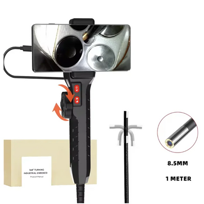 8.5/6.2/3.9mm Single Lens 1080P Endoscope 360° 2 Ways Suitable for Automotive Diesel Engine Carbon Deposition Aviation Detection