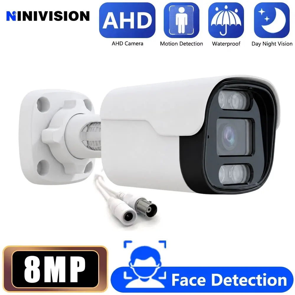 5MP Wired CCTV Analog Security Camera Outside Street Waterproof AHD Dome Video Surveillance Camera BNC XMEYE 4K 5MP AHD DVR View