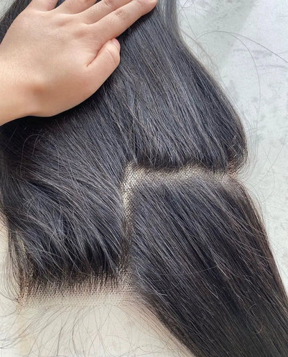 V Beauty HD 13x6 13x4 Lace Frontal Straight Pre Plucked Transparent 2x6 5x5 Full Closure Only Vietnamese Raw Human Hair