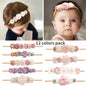 Beautiful Lovely Baby Flower Headbands Newborn Head Band for 0-12 Months Infant Headband Boutique Headwear High Elastic