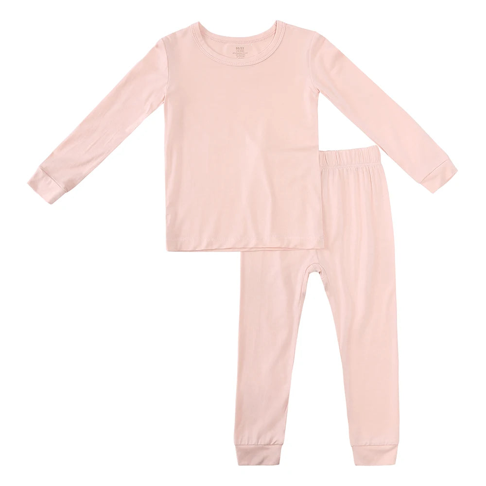 2026 Kids Pajamas Sets Bamboo Fiber Clothes Hight Elasticity Breathable Sleepwear Set For 1-7T Boy Girl Loungewear Suit