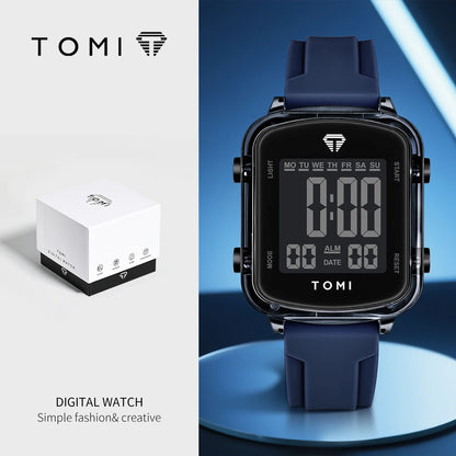 TOMIFashionable new electronic watches; Trendy couple watches; Same style for men and women; Wrist watches in gift boxes.