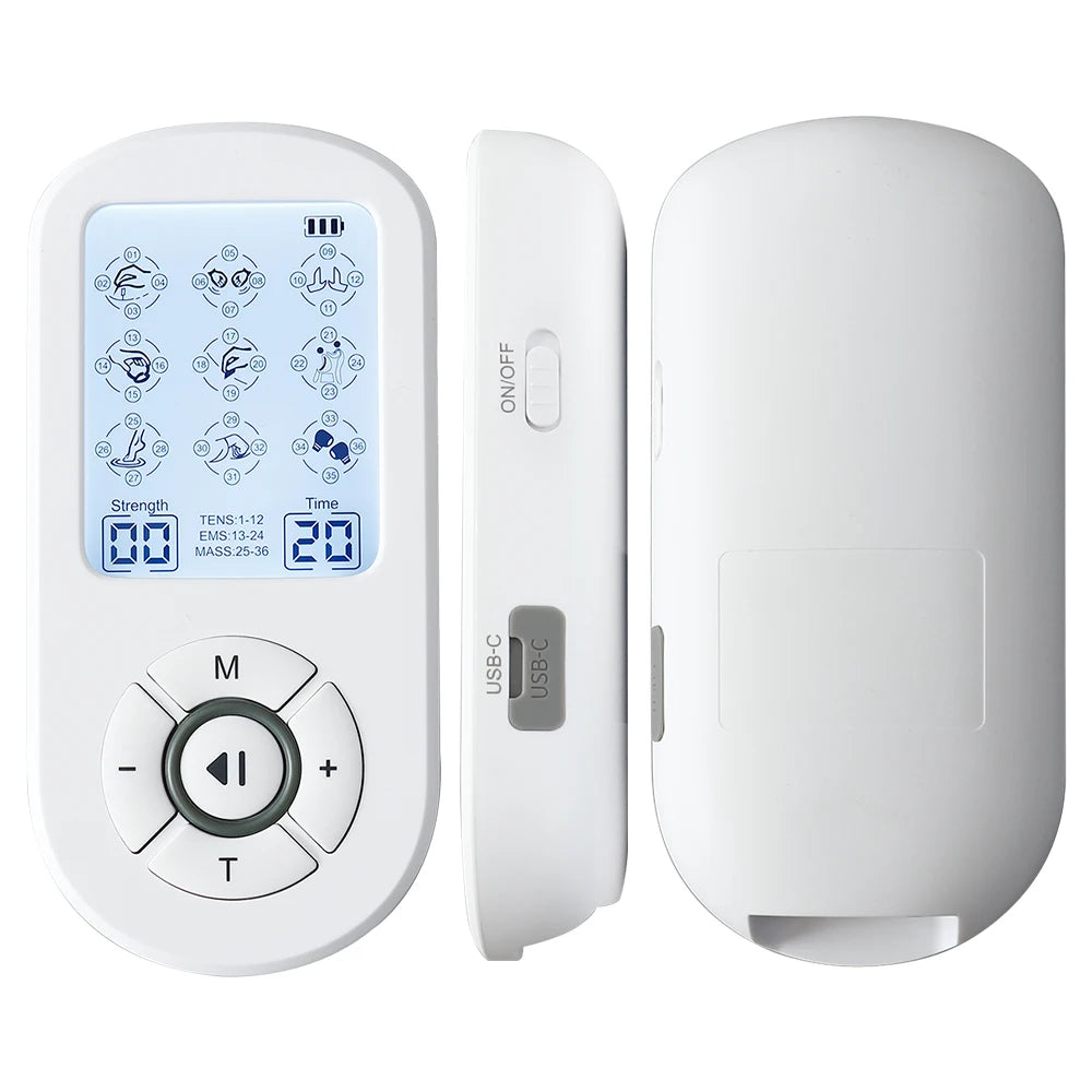 36Modes Electrical EMS Muscle Stimulator Tens Massage Digital Apparatus Pulse Slimming Acupuncture Full Body Relax Massager