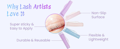 Lomansa 5 Pairs New C Curl Silicone Eyelash Perm Pads Sticky Lash Lift Pad Lifting 3D Eyelash Curler Accessories Makeup Tool