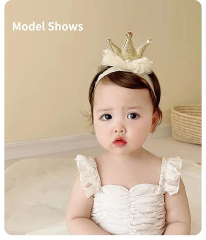 2 Pcs/Set Crown Baby Headband Socks Lace Bows Newborn Infant Girl Socks Hairband Set Kids Hair Accessories