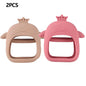 1/2pcs Silicone Teething Cute Baby Set of Hands Teether Suitable for Teething Period Baby Daily Use Anti-feeding