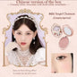 Flower Knows Strawberry Rococo Embossed Blush Fine Powder Makeup Smooth Long Lasting Blusher Waterproof Blush Maquiagem