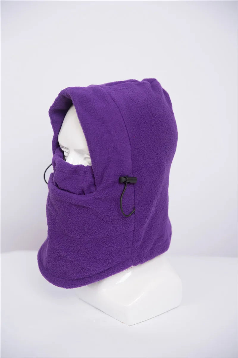 New Fashion Warm Cap Winter Men Women Hats Thermal Fleece Balaclava Hats Neck Warmer Hiking Scarves Outdoor Riding Windproof Cap