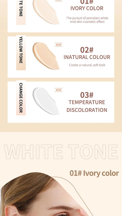 O‘CHEAL 50PA+++ Liquid Foundation Cream Lasting Coverage Makeup Concealer Moisturizing Bright Skin Tone Hydrating Beauty Cream