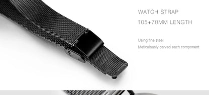 Shengke Fashion Black Watch for Women Classic Relogio Feminino Quartz Ladies Watch Woman Adjustable Mesh Strap Montre Femme